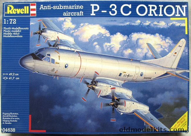 Revell 1/72 Lockheed P-3C Orion - US Navy VP-30 / Dutch Navy / German Navy, 04638 plastic model kit